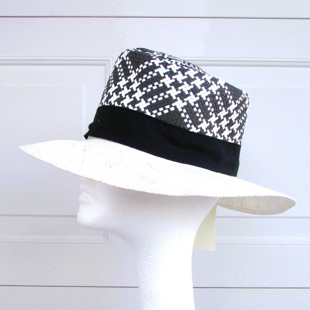 Maison Pholya straw fedora hat O/S